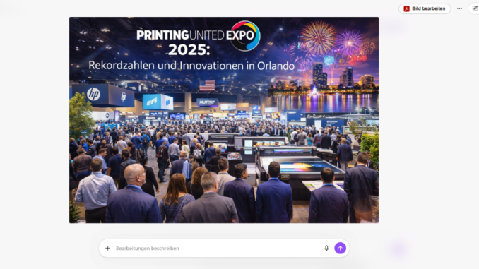 Printing United Expo 2025 Rekordzahlen Innovationen Orlando